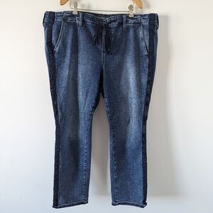 Torrid Feel the Fit Women's Jeans Size 2R Pull-on Denim Pants Blue Cotton